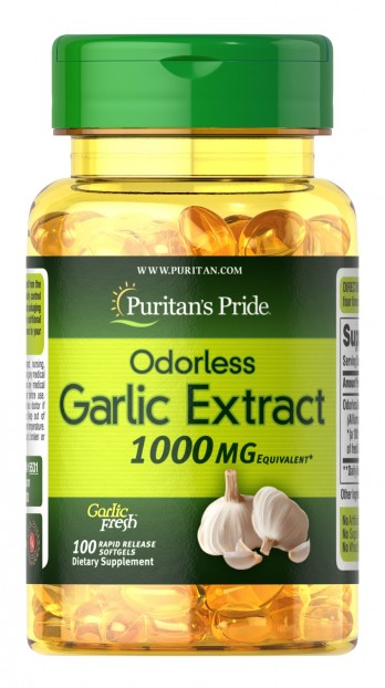 Odorless Garlic 1000 mg 100 softgels