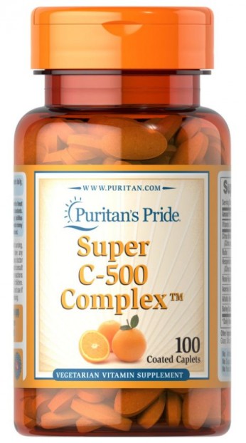 Vitamin C-500 Complex 100 Coated Caplets EXP 8-2023