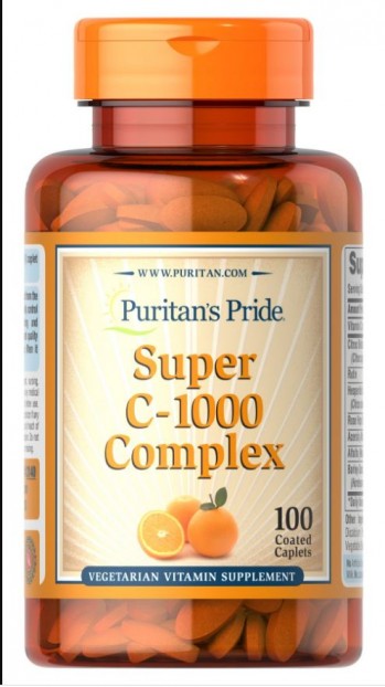 Super C-1000 Complex 100 Coated Caplets