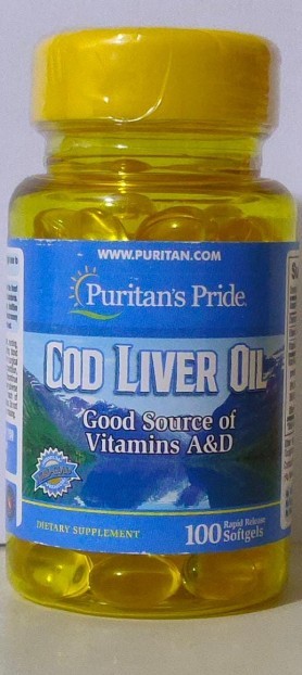 Cod Liver Oil 415 mg 100 Softgels EXP 8-2023