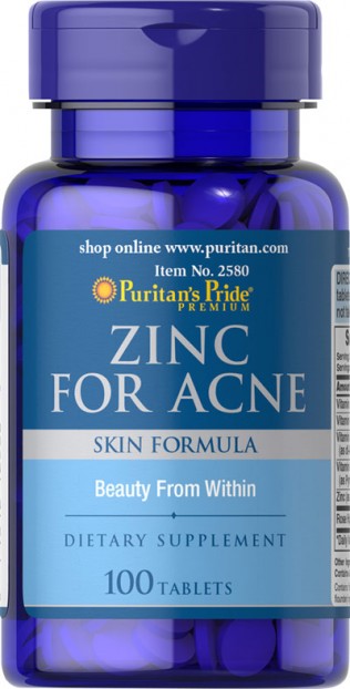 Zinc For Acne 100 tablets