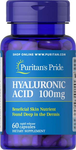 Hyaluronic Acid 100 mg  60 Capsules EXP 11-2021