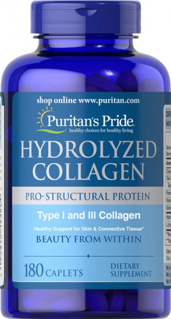 Hydrolyzed Collagen 1000 mg 180 Caplets