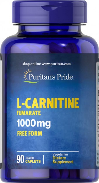 اشتري عبوه و احصل علي الثانيه مجانا L-Carnitine Fumarate 1000 mg  90 Caplets