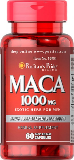 Maca 1000 mg Exotic Herb for Men 60 Capsules