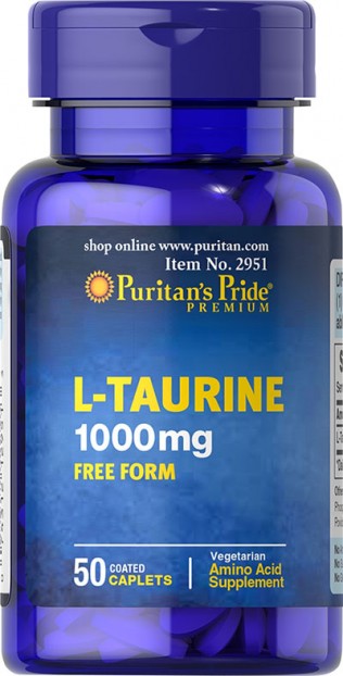 Taurine 1000 mg 50 Caplets EXP 31-12-2021