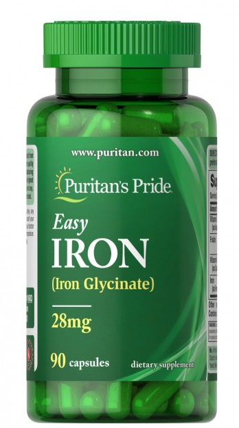 Easy Iron 28 mg (Iron Glycinate) 90 Capsules