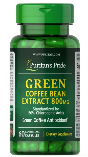 Green Coffee Bean Extract 800mg 60 capsules