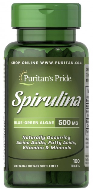 Spirulina 500 mg 100 Tablets