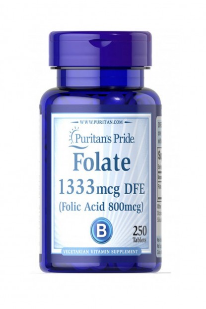 Folic Acid 800 mcg  250 Tablets