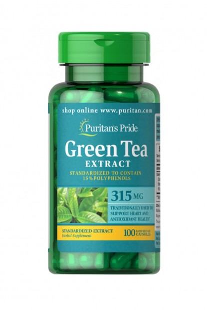 Green Tea Standardized Extract 315 mg 100 Capsules
