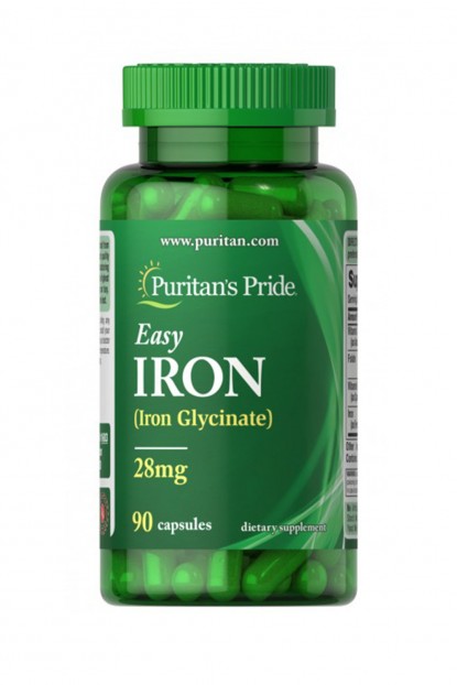 Easy Iron 28 mg (Iron Glycinate) 90 Capsules