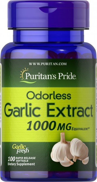 Odorless Garlic 1000 mg 100 softgels