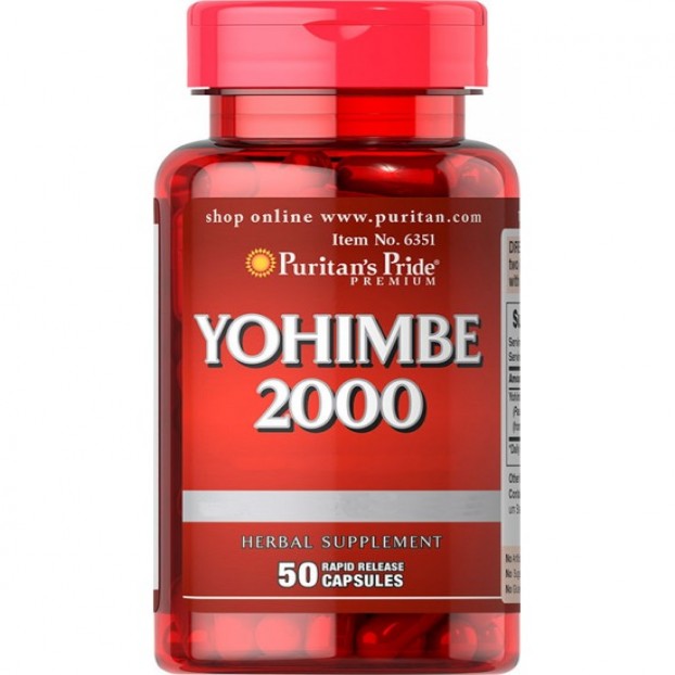 Yohimbe 2000 mg 50 Capsules