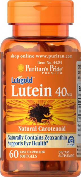 Lutein 40 mg with Zeaxanthin 60 softgels