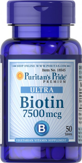 Biotin 7500 mcg 50 Tablets