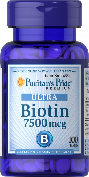 Biotin 7500 mcg 100 Tablets