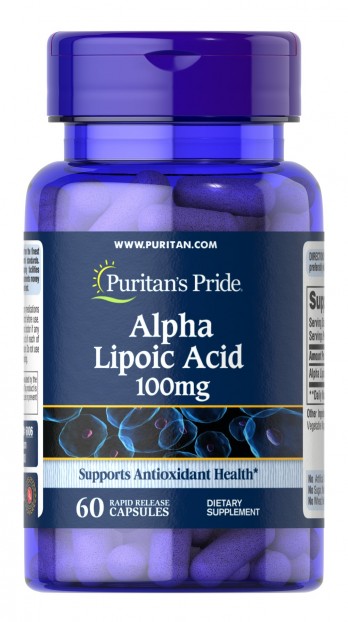 Alpha Lipoic Acid 100 mg 60 capsules EXP 6-2022