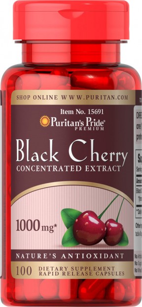 Black Cherry 1000 mg  100 Capsules