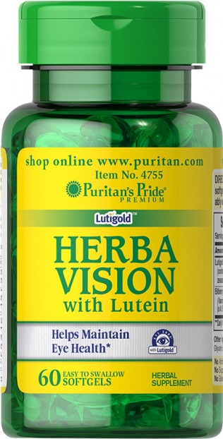 Herbavision with Lutein and Bilberry  60 Softgels