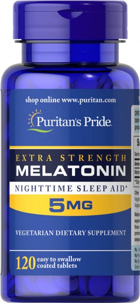 Extra Strength Melatonin 5 mg 120 Capsules EXP 5-2024