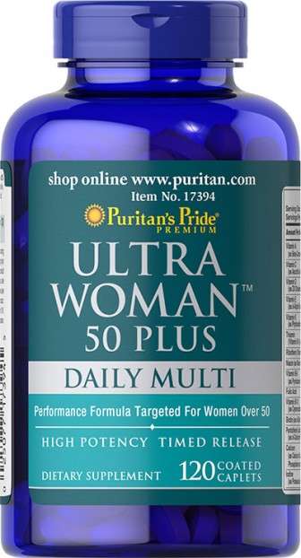 Ultra Woman™ 50 Plus Multi-Vitamin 120 Coated Caplets