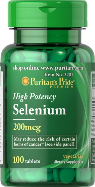 High Potency Selenium 200 mcg 100 Softgels