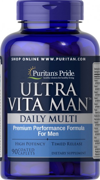 Ultra Vita Man™ Time Release 90 Caplets EXP 6-2024