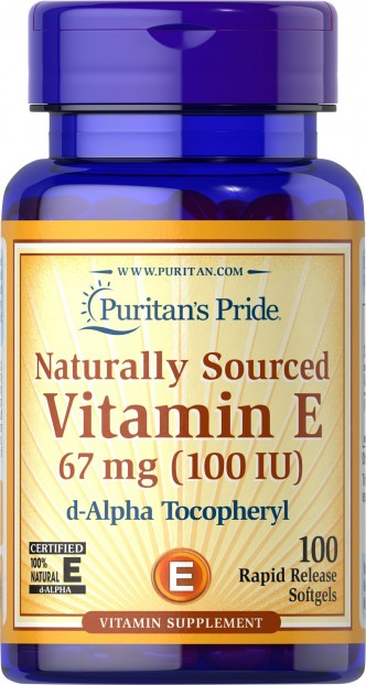 Naturally Sourced Vitamin E 67 mg (100 IU) 100 Softgels